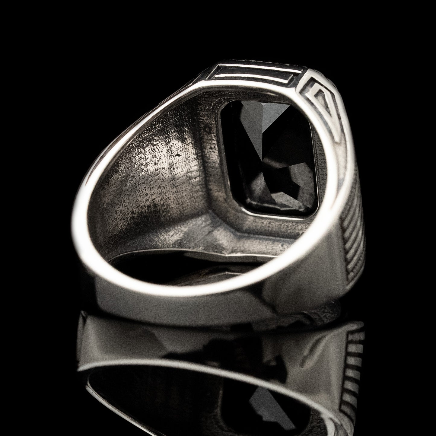 Anillo Olivo Negro Plata