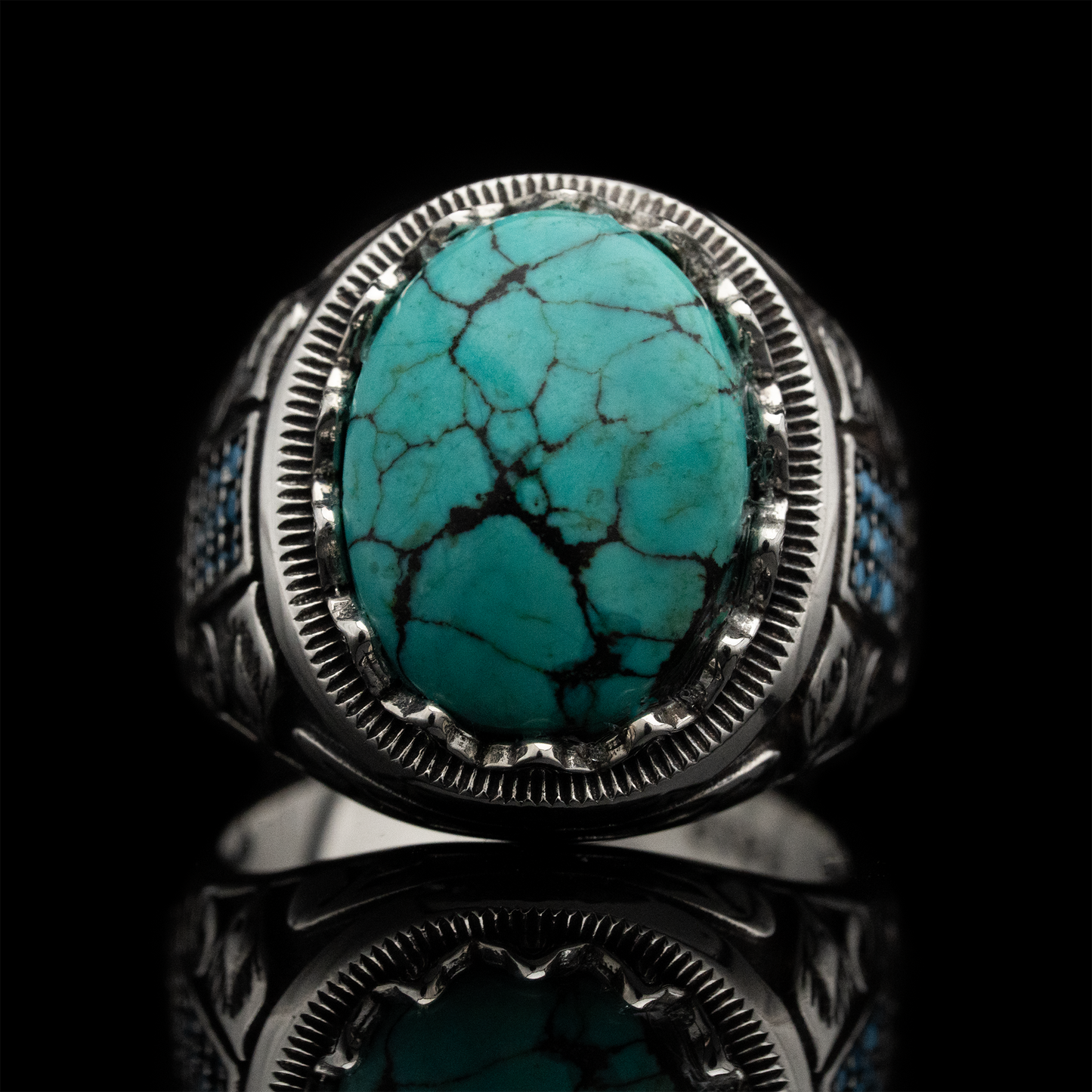 Anillo Bosque de Eucalipto Plata 925