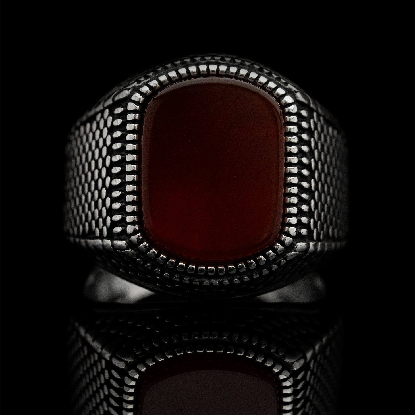 Anillo Caoba Plata 925