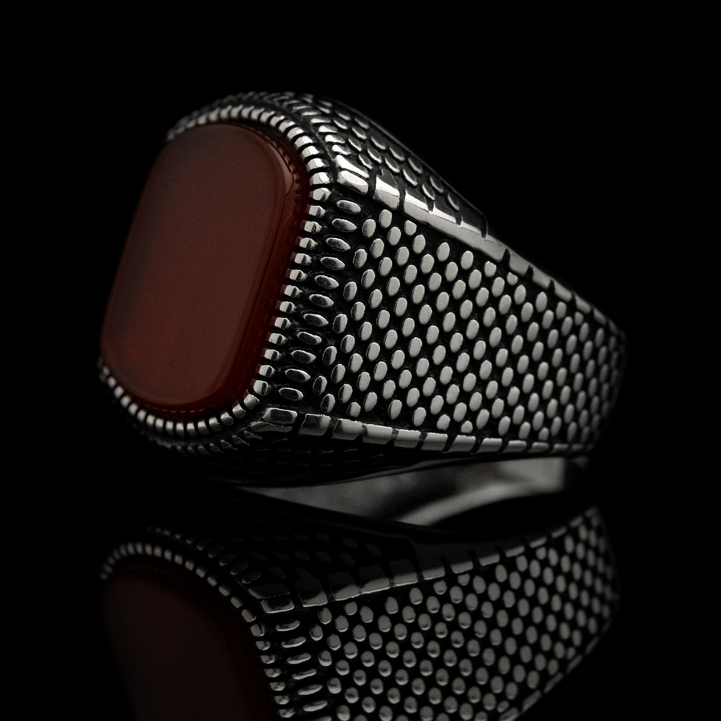 Anillo Caoba Plata 925