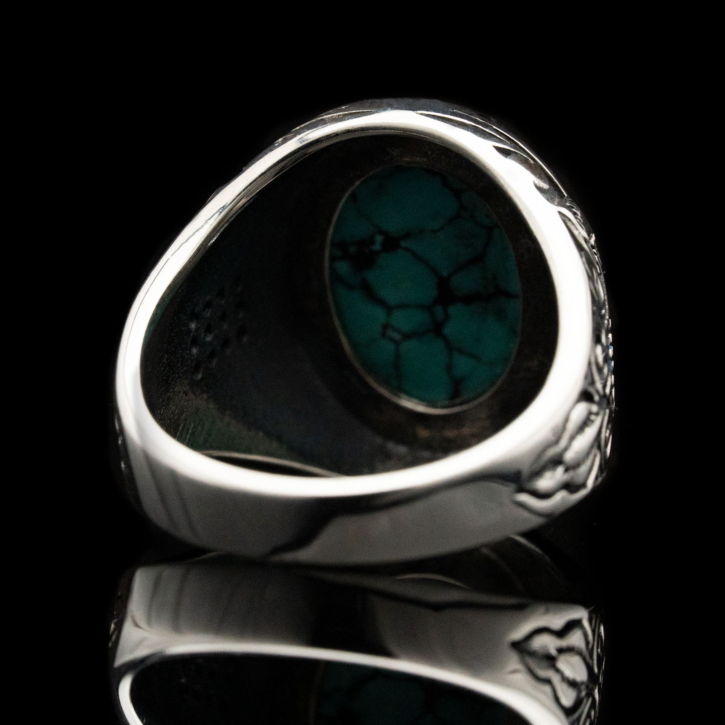 Anillo Bosque de Eucalipto Plata 925